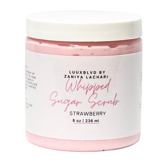 Strawberry whipped sugar scrub