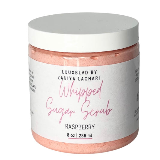 Raspberry whipped sugar scrub